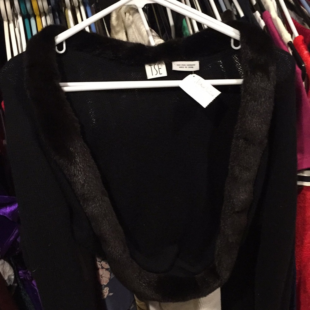 TSE mink and cashmere sweater